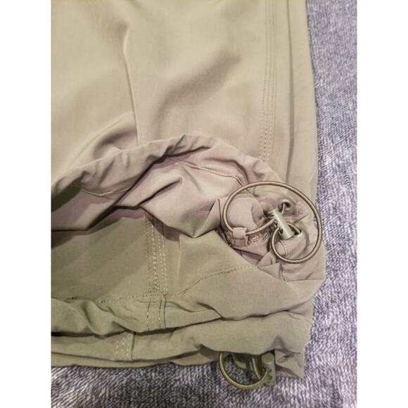 Rachel Zoe Women's‎ Sz Large Army Green Straight Wide Leg Jogger Pants - Picture 9 of 10